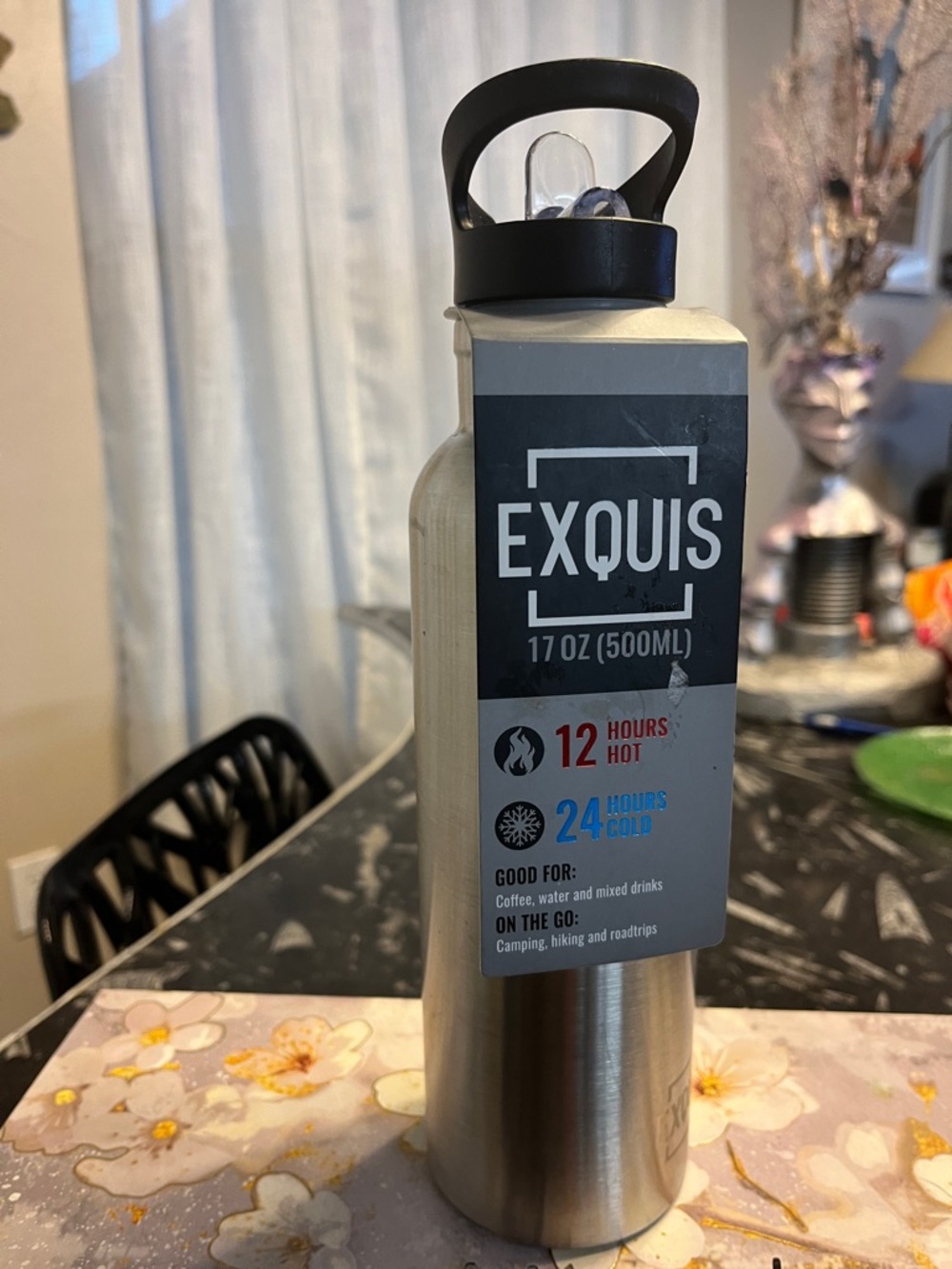 Stainless Steel Insulated Water Bottle - Silver